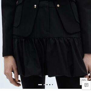 Mango Balloon Ruffled Mini Skirt